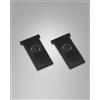 Fabas KIT TAPPI CHIUSURA SISTEMA BINARIO TRACK 48V NERO INCASSO 5,4CM