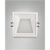 Fabas KRIS FARETTO INCASSO QUADRATO ASIMMETRICO BIANCO 3000K 930LM 8W DIMMERABILE