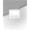 Fabas KRIS INCASSO QUADRATO BIANCO 2700K 890LM 8W DIMMERABILE