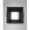 Fabas KRIS INCASSO QUADRATO NERO 4000K 950LM 8W DIMMERABILE