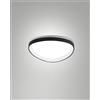 Fabas QUIRK PLAFONIERA LED NERA D.42CM A LED CCT 2700K - 3200K - 4000K- 38W - 4400 lm DIMMERABILE