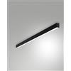 Fabas MILLET PLAFONIERA NERA A LED 4000K 3580LM 23W PRISMATIC IP40 100CM DIMMERABILE DALI