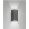 Fabas LULY APPLIQUE GRIGIO SCURO DA ESTERNO A LED 6W 3000K 500LM IP65 DOPPIA EMISSIONE 5° - 80°
