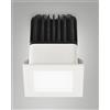 Fabas QUITO FARETTO INCASSO QUADRO BIANCO 6,2X6,2CM C/DRI 12W 3000K 1150LM