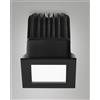 Fabas QUITO FARETTO INCASSO QUADRO NERO 6,2X6,2CM C/DRI 12W 3000K 1150LM