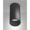 Fabas RAY PLAFONIERA NERA CILINDRICA A LED 15W 3000K 1440LM