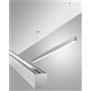 Fabas MILLET SOSPENSIONE DOPPIA EMISSIONE ALLUMINIO A LED 3000K 3380+1290LM 23W- 15W OPALE DIMMERABILE DALI IP40 MT