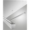 Fabas MILLET SOSPENSIONE DOPPIA EMISSIONE ALLUMINIO A LED 3000K 3380+1290LM 23W- 15W PRISMATIC DIMMERABILE DALI IP40 MT