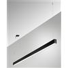 Fabas MILLET SOSPENSIONE NERA 4000K 3580LM 23W OPALE ON/OFF IP40 100CM