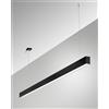 Fabas MILLET SOSPENSIONE NERA 4000K 3580LM 23W PRISMATIC ON/OFF IP40 100CM