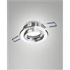 Fabas NARKA FARETTO INCASSO TONDO ORIENTABILE D.8,2CM H2,5 ALLUMINIO ATTACCO GU10