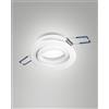 Fabas NARKA FARETTO INCASSO TONDO ORIENTABILE D.8,2CM H2,5 BIANCO ATTACCO GU10