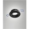 Fabas NARKA FARETTO INCASSO TONDO ORIENTABILE D.8,2CM H2,5 NERO ATTACCO GU10