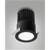 Fabas NASCA FARETTO INCASSO TONDO NERO D.6,2CM C/DRIV 12W 3000K 1150LM