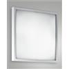 Fabas OSAKA PLAFONIERA BIANCA L.40x40 IN METALLO E VETRO 3 LUCI ATTACCO E27