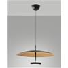 Fabas YUKO SOSPENSIONE FOGLIA ORO/NERO A LED 3000K - 40W - 3200 lm DIMMERABILE