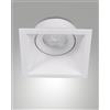 Fabas TOODLE FARETTO ATTACCO GU10 QUADRATO BIANCO ORIENTABILE 9,3CM