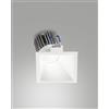 Fabas TOODLE FARETTO INCASSO QUADRATO ASIMMETRICO 4000K 1270LM 11W BIANCO DIMMERABILE