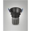 Fabas TOODLE FARETTO INCASSO TONDO ASIMMETRICO 4000K 1270LM 11W NERO DIMMERABILE