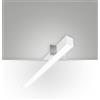 Fabas TURNER INCASSO A RASO BIANCO 29W 4000K 3570LM OPALE IP40 100CM
