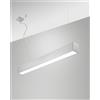 Fabas TURNER SOSPENSIONE ALLUMINIO LED 29W 3000K 3470LM OPALE IP40 DIMMERABILE DALI 100CM