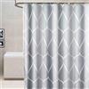 YISHU - Tenda da doccia per il bagno, impermeabile e antimuffa, incluso 12 anelli, 180 x 180 cm,180 x 200 cm, 240 x 200, tessuto, Grau, 240*200cm (B*H)