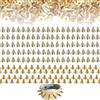 OHYER 100 Pezzi Rivetti Pelle Punk in Metallo Rivetti Conici con Vite Lega a Forma di Proiettile Borchie DIY Decorazione Borchie per Borse Pelle Cinture Scarpe Giacche Collana 7 × 10mm (Oro)