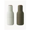 Audo Copenhagen Set saliera e pepiera con tappo in legno di noce Bottle Grinder 2 pz
