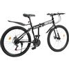 unkonwcy Freno a disco per mountain bike, Fully, MTB, pieghevole, da donna, pieghevole, telaio in acciaio ad alta resistenza, con parafango, unisex, 21 marce, 26 pollici