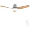 Cecotec Ventilatore da Soffitto con Luce EnergySilence Aero 5200 Light WhiteWood. 40 W, Diametro 109 cm, Lampada a LED, Telecomando, 6 Velocità, 3 Pale, Timer Fino a 8 Ore, Estate/Inverno,