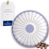 Villeroy & Boch - Fleur bleu piattino per tazza blu, lavabile in lavastoviglie, utilizzabile nel microonde, in porcellana per caffè e tè, piattino da portata, con motivo floreale, Porcellana Premium