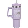 Undercover - Tazza sottovuoto Pusheen con cannuccia - Capacità 880ml - Tazza in acciaio inox con manico - Senza BPA