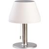 BOLD Lampada da tavolo a LED a batteria da esterno/lampada da tavolo a LED, senza fili, per esterni (connettore USB-C + solare, batteria fino a 6 ore, IP44, dimmerabile a 3 livelli e luce notturna)