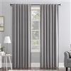 Sun Zero Hampshire - Tenda a pannello in velluto, riduzione del rumore, termica, oscurante, con linguetta posteriore, 127 x 213,4 cm, grigio