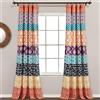 Lush Decor Ideal Textiles - Tende in stile bohémien, 241 x 132 cm, colore: Fucsia e Arancione