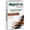 migliocres cap zinco e selenio 60 capsule - integratore utile per rinforzare i capelli