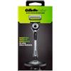 GILLETTE Labs Silver - Rasoio Da Barba - Manico + Lamette Di Ricambio + Base