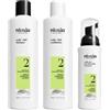 NIOXIN System 2 Kit - Cofanetto Volumizzante Shampoo 300 Ml + Balsamo 300 Ml + Trattamento 100 Ml