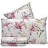 Riad Arredo Set Lenzuola Letto Matrimoniale in Prezioso 100% Cotone Percalle - Completo Letto Lenzuola Sotto con Elastico Perimetrale | Lenzuola da Sopra | 2 federe con Volant (Lilly Rosa)