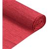 QUARKZMAN Rotolo di Carta Crespa 210cm Lunghezza 50cm Larghezza per Cerimonia Nozze Varie Grandi Feste Decorazione, Rosso Brillante
