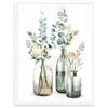 Dazzlewall Arte Murale Botanica per il Bagno, Bottiglie Piante Fiori Stampe su Tela per Camera da Letto Soggiorno Agriturismo 30x40 cm Senza Cornice