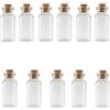 ShanBye Vasetti Piccoli, 30 PCS Bottiglie di Vetro Con Tappi di Sughero, Fiale dei Desideri, Bottiglie di Pozione Trasparente, Barattoli per Decorazione Partito o Artigianato Fai Da Te 3ml