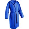 Moda Egidio Accappatoio Nido D'Ape Uomo Donna Con Cappuccio Tinta Unita (IT, Testo, Taglia unica, Regular, Regular, S/M, ROYAL)