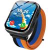 PTHTECHUS Smartwatch per bambini 4G, orologio telefonico per bambini con funzione di chiamata, chiamate bidirezionali, fotocamera, MP3, SOS, scheda di apprendimento, regalo per ragazzi e ragazze nero