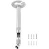 QWORK® Supporto per proiettore montaggio a soffitto o a parete - regolabile 20-40 cm - filettatura universale 1/4 - per mini proiettore, fotocamera digitale, videocamera