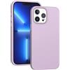 ARSUNOVO Custodia per iPhone 13 Pro Max 6.7, [antiurto] [antigraffio] Custodia sottile in silicone liquido protettiva paraurti in gomma gel cover per iPhone 13 Pro Max 6.7 2021 (rosa viola)