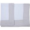 Ischia Tessile Ricami De Vivo Completo lenzuola Matrimoniale in percalle con balza in lino 100% Made in Italy - Completo Confortevole e Morbido al Tatto - Lenzuolo sopra 270x290 cm - Lenzuolo sotto 180x200 cm - Federe 50x80 cm