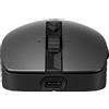 HP 715 Multi-dispositivo Mouse ricaricabile Wireless e Bluetooth Ambidestro 3000 DPI colore Nero - 6E6F0AA#ABB