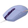 Logitech Lightsync - Mouse Gaming 6 Tasti 8000 DPI USB-A con Rotella colore Lilla - 910-005853 G G203