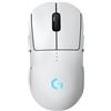Logitech Mouse Gaming Ambidestro RF Wireless + USB-A 32000 DPI colore Bianco Pro 2 Lightspeed - 910-007303